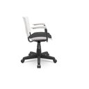 Ver imagem 2 de Cadeira Ergoplax Plaxmetal Branca Secretária com Braços Assento Estofado T19 Vinil