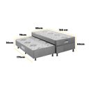 Ver imagem 2 de Bicama Box Prestige Solteiro com Molas Ensacadas 88x188x60cm Ecotec