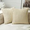 Capa P/ Almofada Pelucia Wave Soft 30 X 60 Cm - Off White - 1