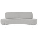 Ver imagem 6 de Sofá Orgânico 2 Lugares 150cm Argos Pés Preto Bouclé Cinza Claro - Nexta Casa