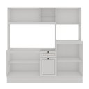 Ver imagem 6 de Cozinha Isis Americana Compacta com LED Incluso e Espaço Forno e Microondas Branca