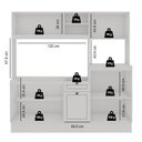 Ver imagem 5 de Cozinha Isis Americana Compacta com LED Incluso e Espaço Forno e Microondas Branca