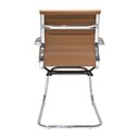 Ver imagem 7 de Kit 2 Cadeiras de Escritório Diretor Fixas Stripes Caramelo