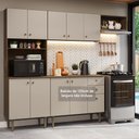 Ver imagem 1 de Armário de Cozinha Compacta 235cm Rustic/crema Gourmet Madesa Xc03