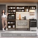 Ver imagem 5 de Armário de Cozinha Compacta 235cm Rustic/crema Gourmet Madesa Xc03