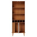 Ver imagem 6 de Cristaleira 4 Portas 183x70 Cm Jurere Off White Matte Freijo Colibri
