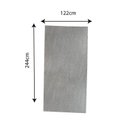Ver imagem 3 de Revestimento Decorativo 3D Premium Placa Marmorizada 244cm x 122cm 2,97m² de Cobertura Cinza/Gray Sky Formaco Decor