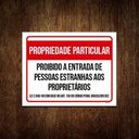 Ver imagem 1 de Placa Propriedade Particular Proibido Estranhos 36X46