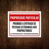 Placa Propriedade Particular Proibido Estranhos 36X46 - 1