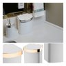 Lixeira Branca Compacta Para Pia Cozinha Escritório 2,5 Litros - Wp Connect Lixeira Compacta 2,5 L D - 4
