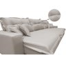 Sofá Retrátil e Reclinável 3.52m com Molas Ensacadas Cama inBox Prime Tecido Linho Bege Claro - 4