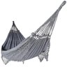 Rede de Dormir Casal Balanço de Algodão Reforçada 3,80m X 1,50m Varias Cores Cor:cinza Mesclado - 1