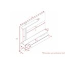 Ver imagem 6 de Home P/tv até 60 Polegadas Treviso C/ Prateleira e Nicho 180x153cm Nature/off White - Permóbili