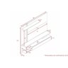 Home P/tv até 60 Polegadas Treviso C/ Prateleira e Nicho 180x153cm Nature/off White - Permóbili - 6