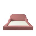 Ver imagem 2 de Cama Colchão Casal Montessoriana Infantil Proteção Lateral Cor:rosa