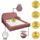 Ver imagem 7 de Cama Colchão Casal Montessoriana Infantil Proteção Lateral Cor:rosa