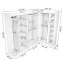 Ver imagem 2 de KIT MODULAR CLOSET OU COMÉRCIO (M86+M 134+M135) M137.2021.B MUNDI MOVEIS