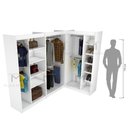 Ver imagem 3 de KIT MODULAR CLOSET OU COMÉRCIO (M86+M 134+M135) M137.2021.B MUNDI MOVEIS