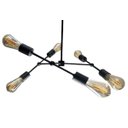 Ver imagem 1 de Lustre Sputnik Faces 6 Preto Para Modernizar Sala De Jantar