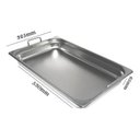 Ver imagem 2 de Kit com Cuba Gastronômica de Inox Gn 1/1 de 65 Mm com Alças e Tampa Frigopro