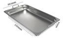Ver imagem 2 de Kit com Cuba Gastronômica de Inox Gn 1/1 de 65 Mm com Alças e Tampa Frigopro