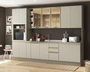Ver imagem 2 de Cozinha Modulada Conect com 13 Peças Duna/cristal - Henn