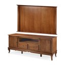 Ver imagem 1 de Conjunto Rack 60503m + Painel 50513 para Sala Pés Luiz Xv 2 Gavetas 2 Portas - Imbuia Glazer