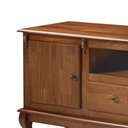 Ver imagem 4 de Conjunto Rack 60503m + Painel 50513 para Sala Pés Luiz Xv 2 Gavetas 2 Portas - Imbuia Glazer