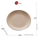 Ver imagem 6 de Kit 02 Pratos Sobremesa Bon Gourmet Cerâmica Granilite Cinza