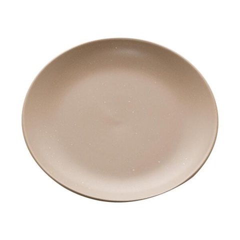 Kit 02 Pratos Sobremesa Bon Gourmet Cerâmica Granilite Cinza