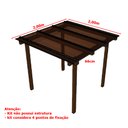 Ver imagem 4 de Cobertura Policarbonato Alveolar 2,00m x 2,00m - Bronze 6mm