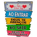 Ver imagem 1 de Placa Casa e Decoração de Parede Madeira - Lar Doce Lar Abençoado
