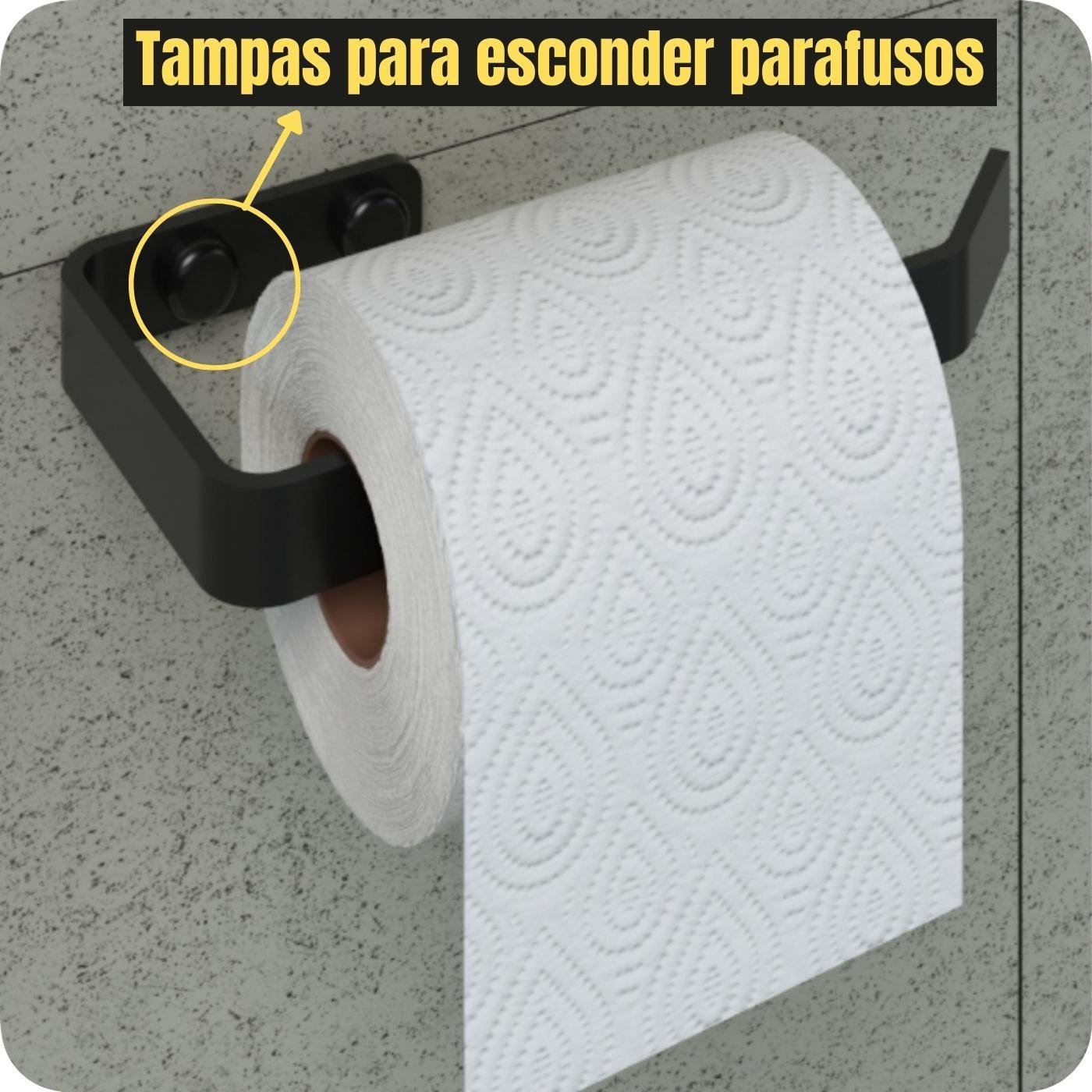 Conjunto Acessórios Banheiro Preto Kit Peças Metal Lavabo 5u - 4