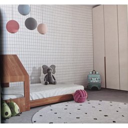 Papel de Parede Infantil Geométrico Cinza Sonhos 4222 - 2