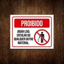 Ver imagem 1 de Kit 3 Placas De Sinalização - Proibido Jogar Lixo Entulho