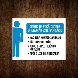 Placa Sinalização Banheiro Masculino E Feminino 36X46 - 2