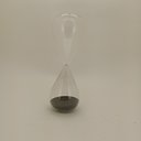 Ver imagem 5 de Ampulheta Decorativa de Vidro Transparente 29x10x10cm Enfeite Mesa Estante Sala