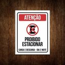 Ver imagem 2 de Placa Proibido Parar E Estacionar Carga E Descarga 36X46