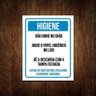 Kit 5 Placas De Sinalização - Higiene Não Urine No Chão - 1