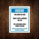 Ver imagem 1 de Kit 5 Placas De Sinalização - Higiene Não Urine No Chão