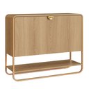 Ver imagem 1 de Sapateira Luna 93 Cm Pes Metalicos Hanover Dourado Artesano