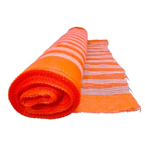 Tela Tapume Tecido Laranja e Branca (rolo de 50m altura 1,20m)