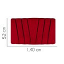 Ver imagem 2 de Painel Estofada Bélgica 140CM Casal Courino Vermelho - D A DECOR