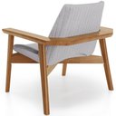 Ver imagem 4 de Kit 02 Poltronas Decorativa Living Base Madeira Becker L02 Linho Cinza