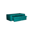Ver imagem 4 de Sofá Cama Paris Retrátil e Reclinável em Linho Sofatec Verde