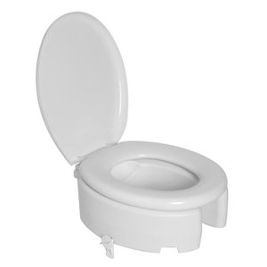 Assento Sanitário Astra TAE13T-K Elevado 16.5cm Com Trava E Tampa