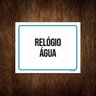 Kit 5 Placas Ambiente Sinalização Setor Relógio Água - 1