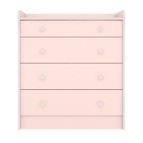 2523 - Comoda com Trocador Doce Sonho Rosa Acetinado (2523.91)