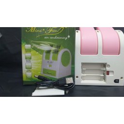 Mini Circulador Climatizador de Umidificador Ventilador Portátil - 2