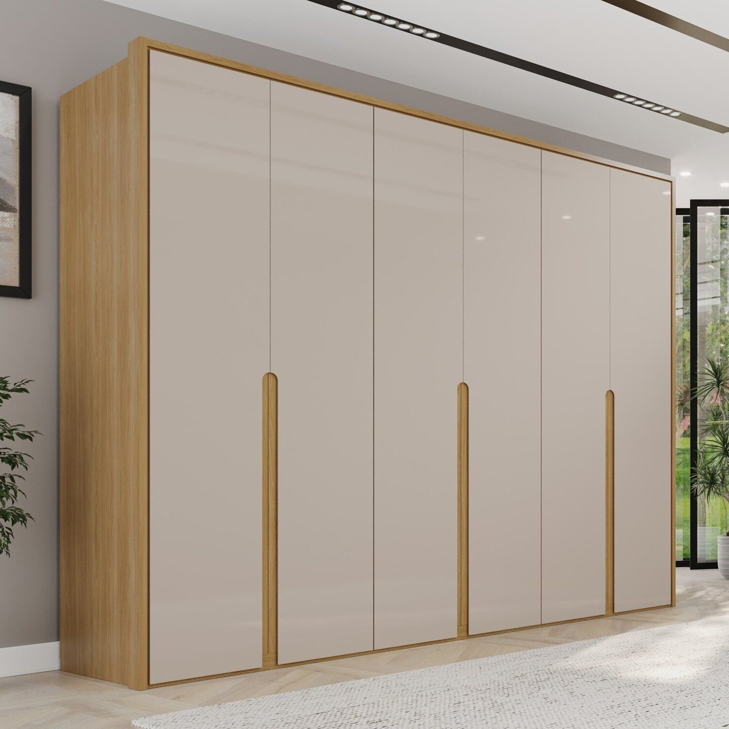 Guarda-roupa Casal 6 Portas 6 Gavetas 100% Mdf Lizz | MadeiraMadeira
